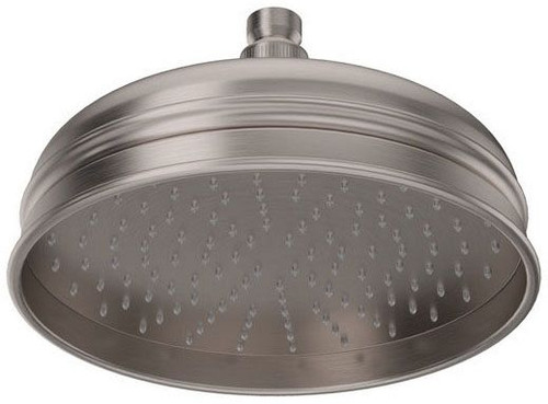 1037/8-STN ROHL 8" BORDANO ANTI-CAL SINGLE FUNCTION RAINHEAD IN SATIN