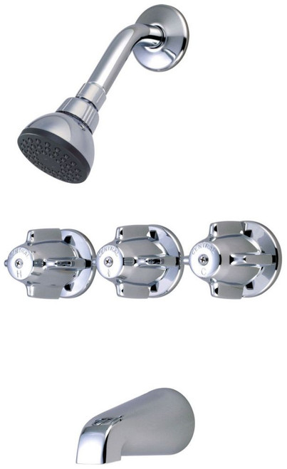 80968-Z CENTRAL TUB & SHOWER-3 CANOPY HDL 1/2IN COMBO UNION 8IN