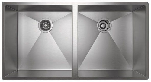 RSS3518SB ROHL FORZE 35IN DOUBLE BOWL STAINLESS STEEL KITCHEN SINK