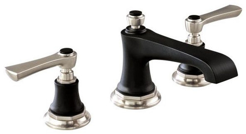 65360LF-NKBLLHP BRIZO WIDESPREAD BATHROOM 2H W/O HANDLES ROOK LUXE