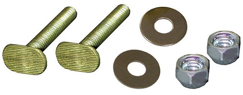 C02034 JSC 5/16X3-1/2 BRASS CLOSET BOLT PAIR