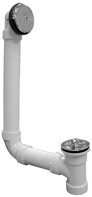 B07-020 PVC  T-WASTE LIFT & TURN FULL KIT CP (THROUGH THE FLOOR)
