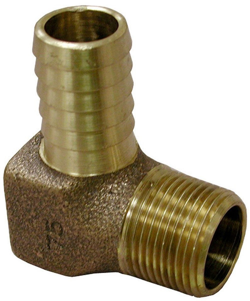 YBMC4-3 1" YELLOW BRASS INSERT X 3/4 MALE ADAPTER 90 ELL