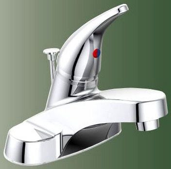 OPC-550BNJP  4"CXC S/L LAVATORY FAUCET W/BRASS POP-UP BRUSH NICKEL