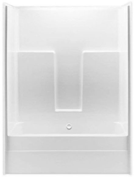 G5430TSC-WHT PRAXIS 54"X30" TUB SHOWER UNIT CENTER DRAIN IN WHITE