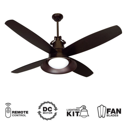 UN52GV4-LED CRAFTMADE 52" CEILING FAN W/BLADES