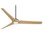 F847L-HBZ/MP MINKA TIMBER 84" HEIRLOOM BRONZE WITH MAPLE BALDES