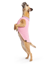 our warmest fleece coat for small dogs, shown here in rose pink and lavender, perfect for girly dogs!