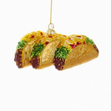 Kurt S Adler Tacos Glass - Hanging Ornament 5 Inch 2020 by Kurt S Adler