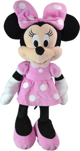 Minnie Mouse Disney Junior 15.5 Inch Pink Plush Front