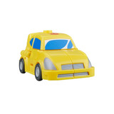 Transformers Devastation Bumblebee Transformers Studio Series, yellow toy car with blue windows and silver grille, collectible action figure from the Transformers series.