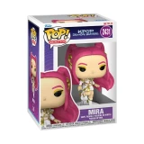 Funko Mira KPop Demon Hunters Funko Pop! Vinyl Figure #2431, collectible vinyl figure with pink hair in demon hunter attire in packaging.