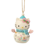 Hello Kitty Snowman Jim Shore Sanrio 3.5-Inch Ornament #6017562