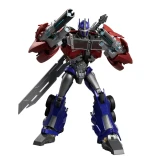 Blokees Optimus Prime Blokees Transformers Prime Action Edition AE06 Model Kit, highly detailed robot figure of Optimus Prime with weapons and transforming features.
