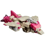 Transformers Kranix Transformers Studio Series The Movie Deluxe Class 5.5-Inch Action Figure, a toy vehicle with pink, beige, and gray parts resembling a sci-fi spacecraft or robot in vehicle mode.