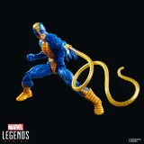 Marvel Constrictor Marvel Legends Secret Wars 6-Inch Cardback Action Figure, dynamic action pose of a blue and yellow painted figure with a coiled yellow attack whip.