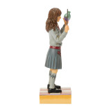 Enesco Hermione Potion Jim Shore 5.5 Inch Figurine Harry Potter Collection 6018656, detailed figurine of Hermione holding a potion bottle with a wand, wearing Hogwarts uniform with a pleated skirt and knee-high socks.