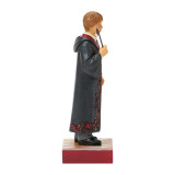 Enesco Ron Broken Wand Jim Shore 5.5 Inch Figurine Harry Potter Collection 6018657, a detailed collectible figurine of Ron Weasley from Harry Potter, holding a broken wand and dressed in a wizard robe with intricate red and black scrollwork on the hem.