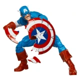 Marvel Captain America Marvel Legends Secret Wars 6-Inch Cardback Action Figure, dynamic action figure of Captain America in costume breaking his shield.