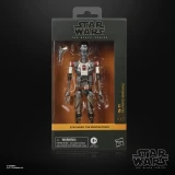 Star Wars IG-11 (Nevarro Marshal) Star Wars Black Series 6-Inch Action Figure, inside its packaging with details visible including a firearm accessory.
