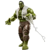 Marvel Hulk Marvel Legends Spider-Man Brand New Day Premium 6-Inch Action Figure, detailed green Hulk action figure with tattered brown pants and a torn white shirt, holding a web-shooting accessory.