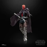 Star Wars Maul Star Wars The Black Series Shadow Lord 6-Inch Action Figure, detailed figure with red and black Sith eyes and horned head, holding a double-bladed light saber in a dynamic pose.