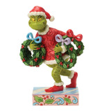 Grinch with Multiple Wreaths Jim Shore 8 Inch Figurine Grinch Collection 6018963