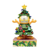 Garfield LED Dressed Christmas Jim Shore 8 Inch Figurine Garfield Collection 6018795