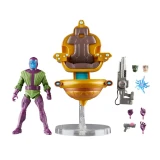 Marvel Kang the Conqueror Marvel Legends 6-Inch Action Figure with Throne, includes accessories such as guns and hands.