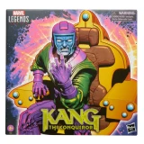 Marvel Kang the Conqueror Marvel Legends 6-Inch Action Figure with Throne, detailed action figure of Kang the Conqueror from Marvel Comics displayed with a throne, collectible toy for Marvel fans.
