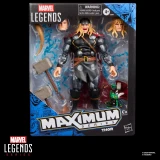 Marvel Thor Marvel Legends Maximum Series 6-Inch Action Figure, detailed collectible toy set featuring Thor with interchangeable heads, hammer, and accessories.