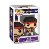 Funko Ryu Street Fighter 6 Funko Pop! 3.75-Inch Vinyl Figure #1257, collectible vinyl figure of Ryu wearing a red headband, martial arts attire, with detailed facial expression and pose.