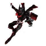 Blokees Batman Beyond Blokees DC Champion Class CC02 Model Kit, detailed figure of Batman Beyond in black and red armor with a dynamic pose.