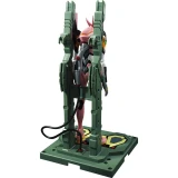 Blokees Eva Custom Type-08a Blokees Neon Genesis Evangelion Legend Edition Model Kit, an action figure of Evangelion Unit-01 encased in a mechanical framework with a display base.