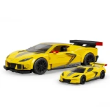 '20 Corvette C8.R Hot Wheels Brick Shop Speed Series 261-Piece 1:32 Building Set
