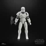 Star Wars Clone Commando Star Wars Black Series Gaming Greats 6-Inch Figure (Battlefront II), white-armored articulated Clone Commando figure with blaster rifle displayed against a black background.