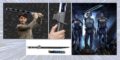 Mandalorian Darksaber Force FX Electronic Light-Up Sword
