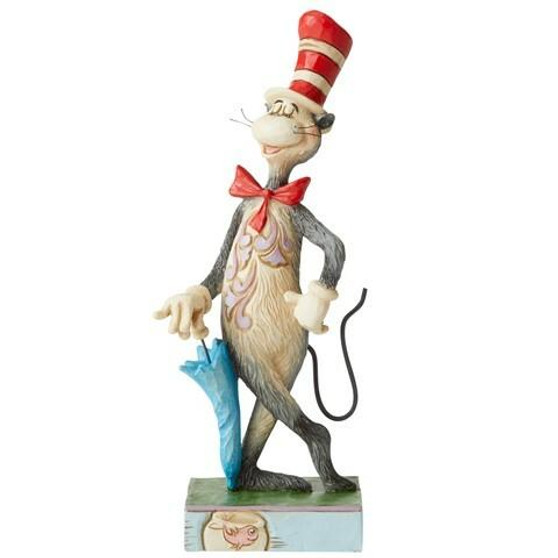 Disney Cat In The Hat with Umbrella Dr Seuss by Jim Shore 6.5-Inch Figurine 6006239