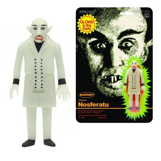 Super7 Nosferatu Monster Glow ReAction Figure GITD 3.75-Inch Super7 Carded Action Figure