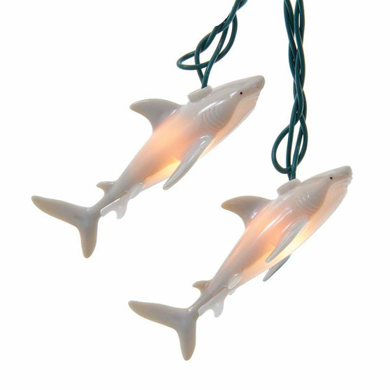 Kurt S Adler Shark String Lights Christmas Light Set by Kurt S Adler