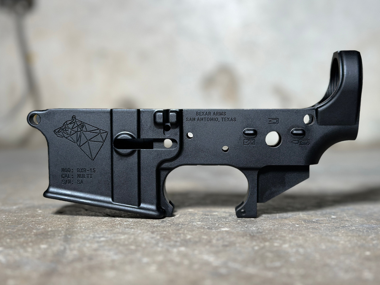 Bexar Arms AR-15 Forged 7075-T6 Lower Receiver - Stripped
