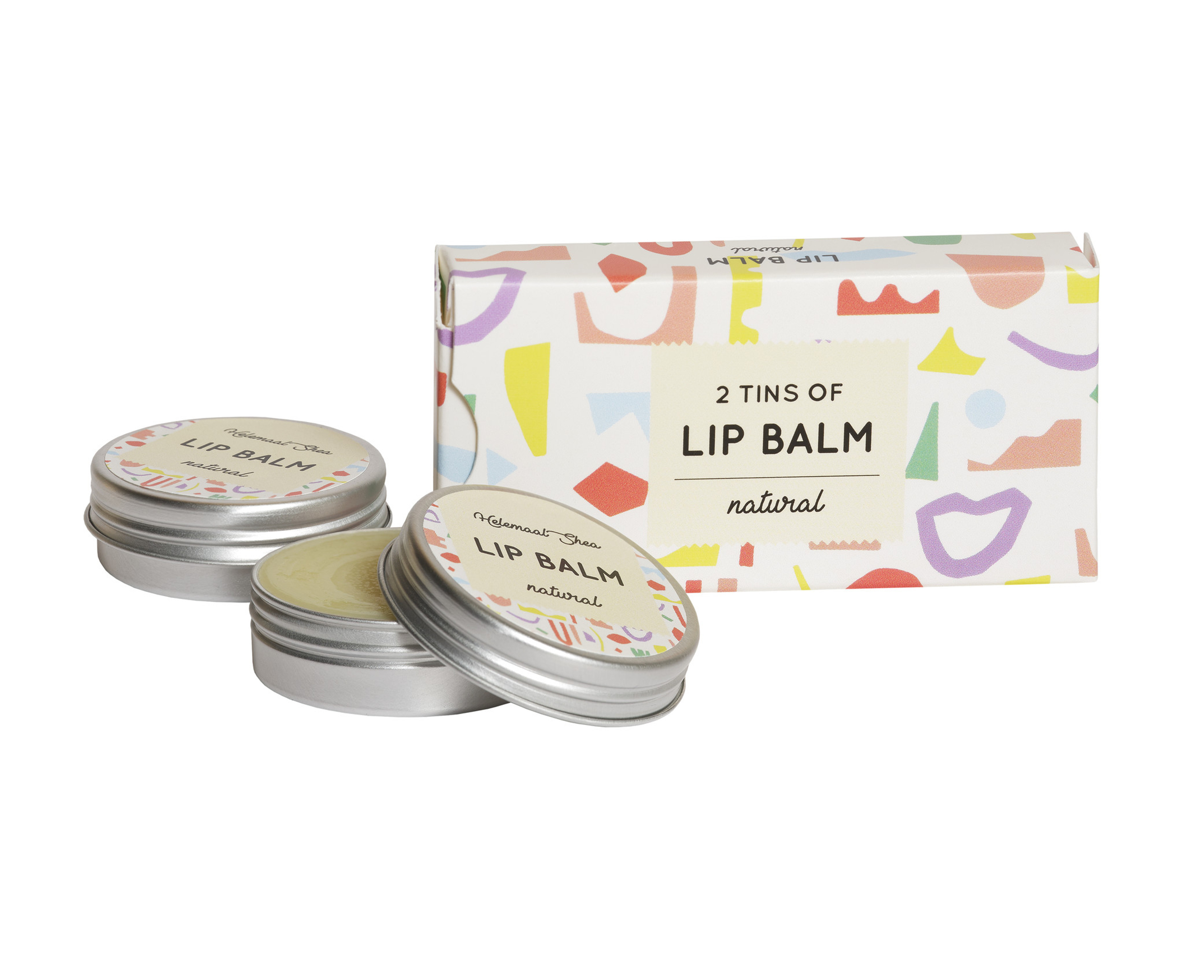 HelemaalShea - Lippenbalsem - Natural - 2 blikjes