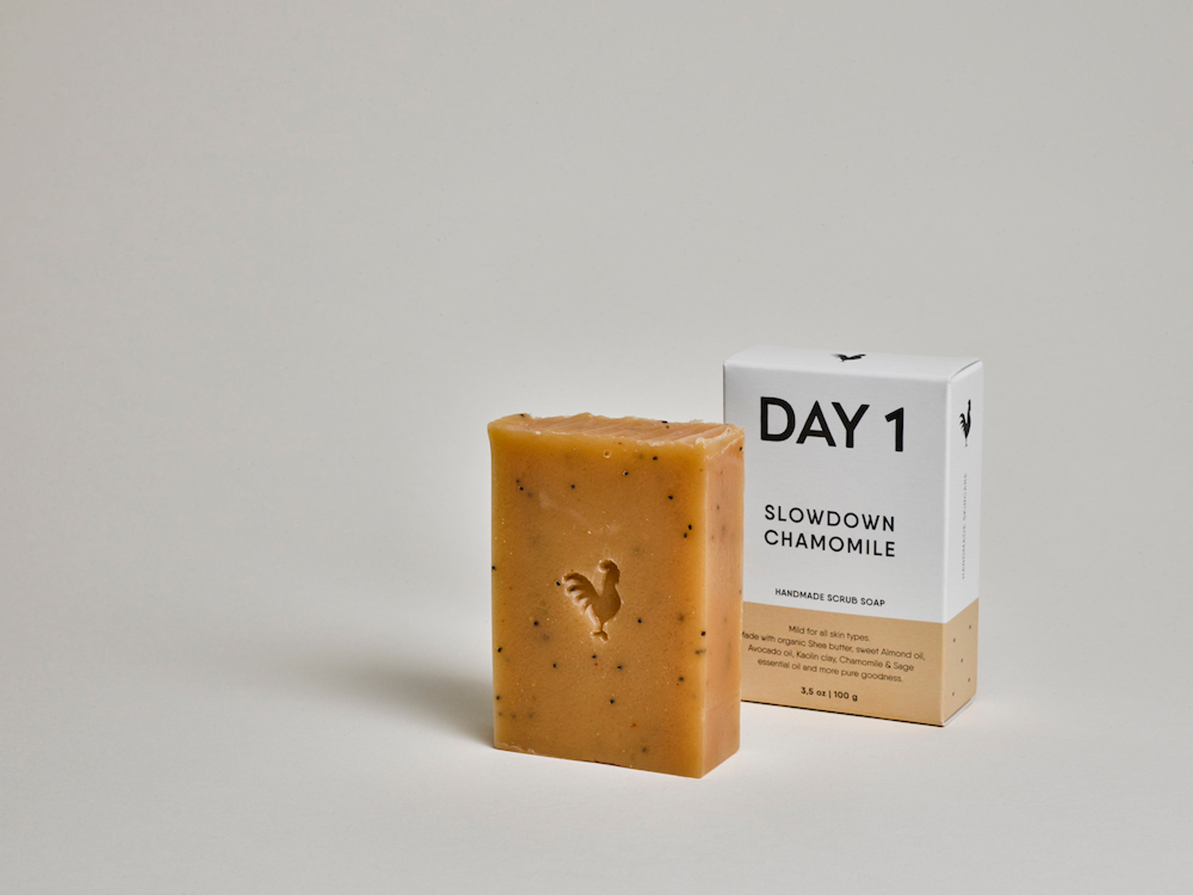 DAY 1 Scrub Soap Bar - Slowdown Chamomile