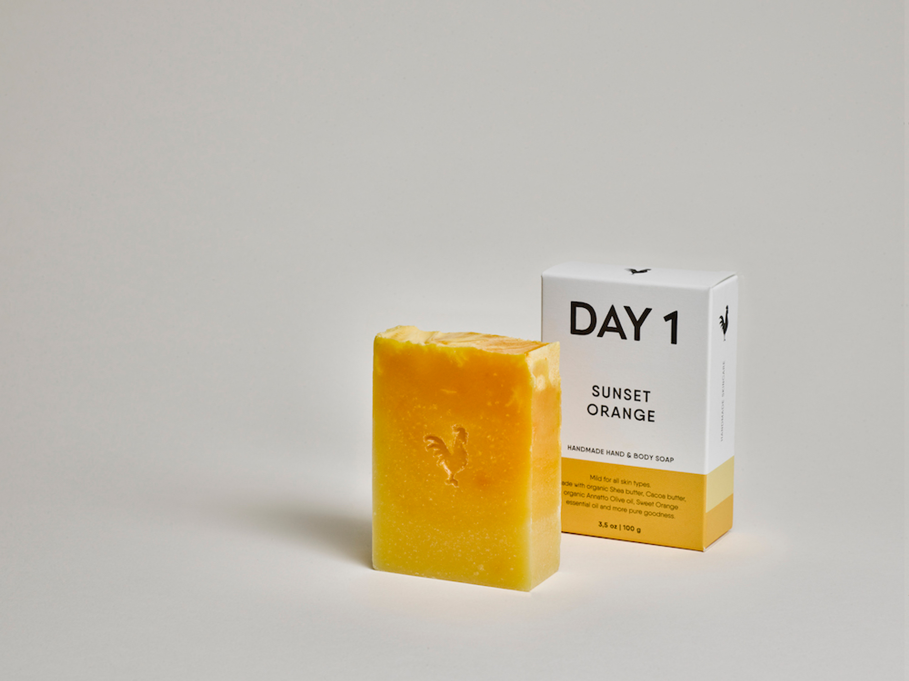 DAY 1 Hand & Body Soap Bar - Sunset Orange