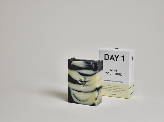 DAY 1 Hand & Body Soap Bar - Mint your Mind | No Nasties