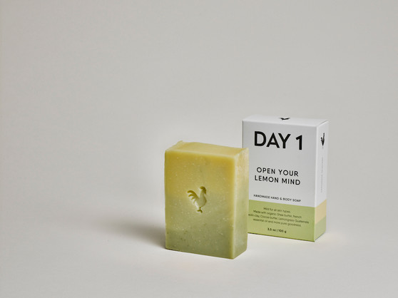 DAY 1 Hand & Body Soap Bar - Open your Lemon mind