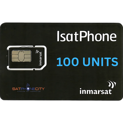 IsatPhone Prepaid 100 Units - (Includes one time fee for SIM & FedEx Shipping)