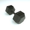WAREHOUSE PICKUP ONLY - HELLION 50kg Rubber Hex Dumbbell - Rubber coated handle (SINGLE)
