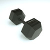 WAREHOUSE PICKUP ONLY - HELLION 47.5kg Rubber Hex Dumbbell  - Rubber coated handle (SINGLE)