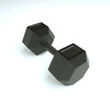 8kg Rubber Hex - Rubber coated handle dumbbell (PAIR)
